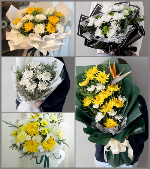 广东揭阳市普宁市大坝镇湖美村白事花束代送